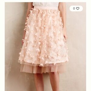 Anthropologie Eva Franco Fluttered Fete Midi Skirt Size 2 NWT